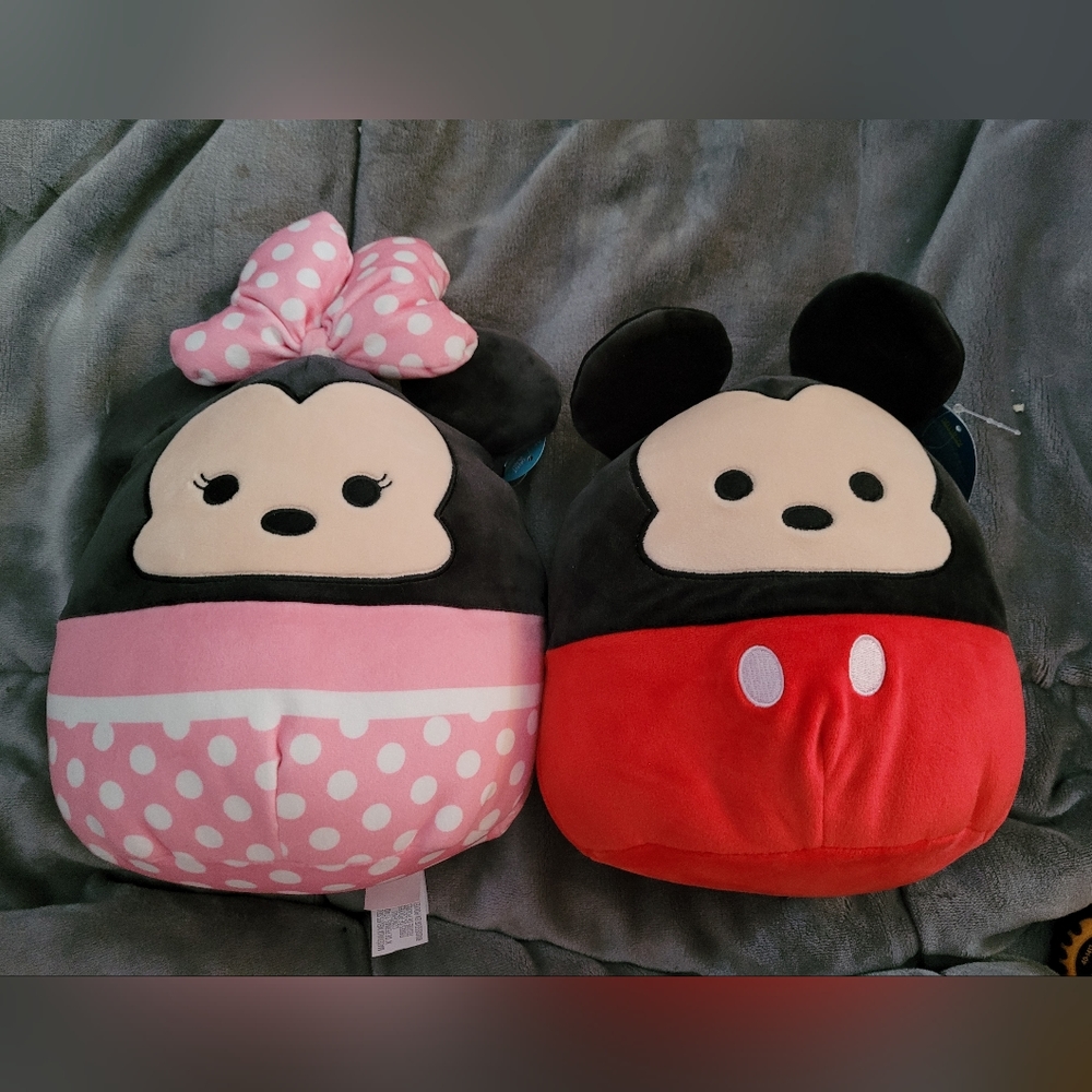 NWT Mickey and Minnie squishmallows